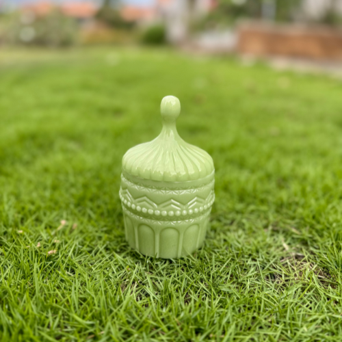 [Ornate Jar w Tall Lid] Luxe Pavillion
